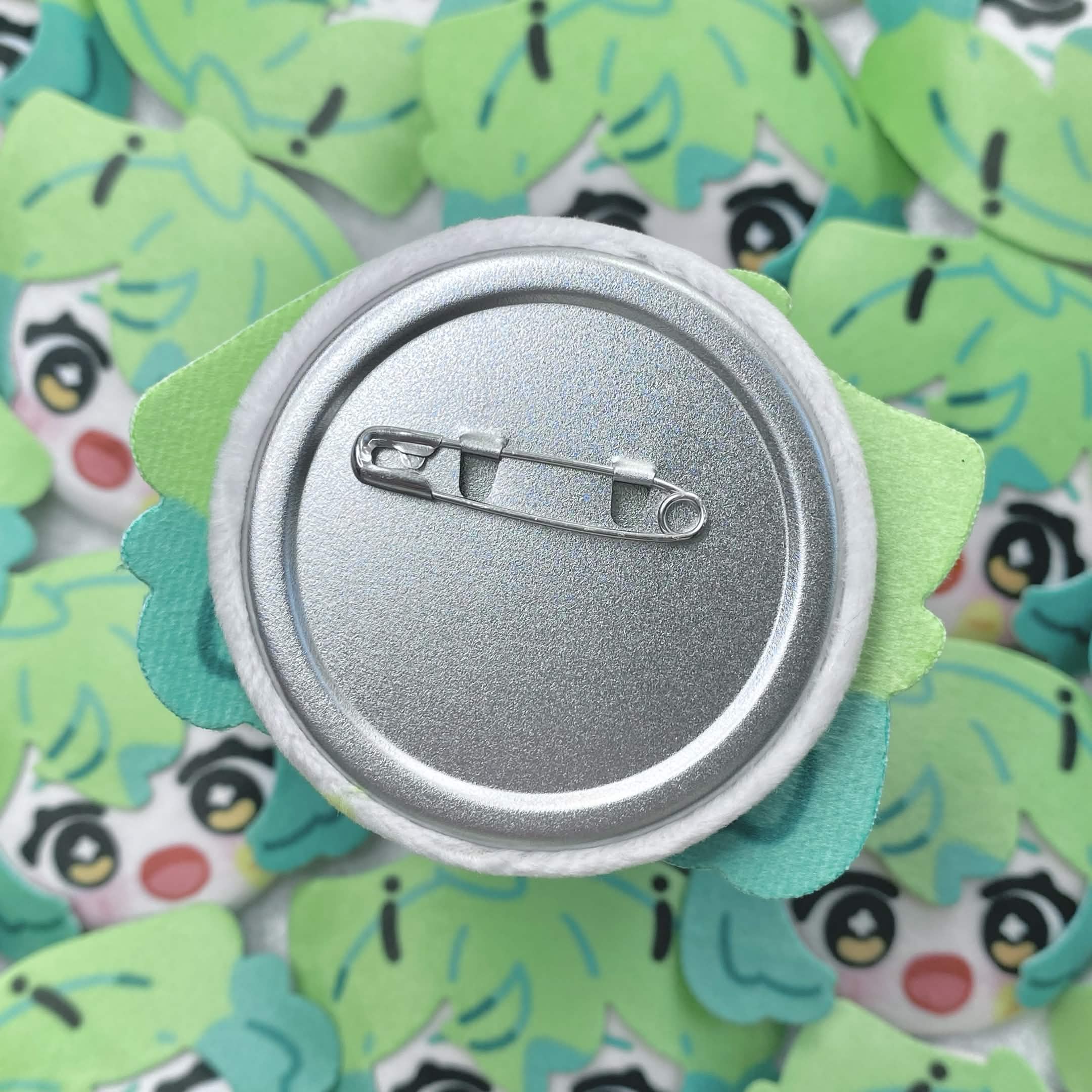 〖 AmiCyberspace 〗Ami 3D Plush Head Button Pins