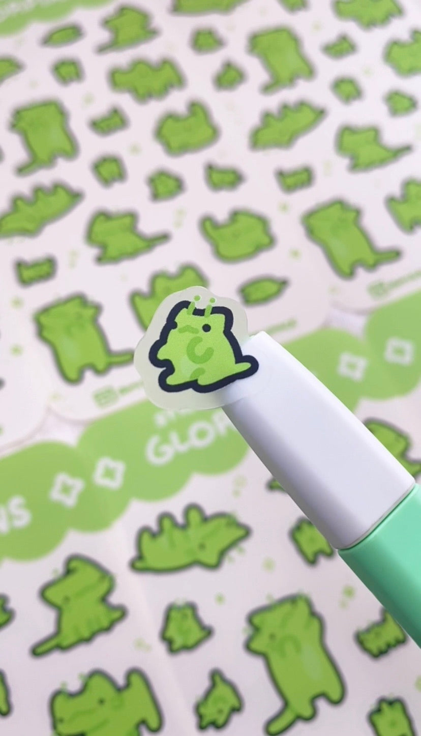 〖 Glorp 〗Alien Cat Sticker Sheet