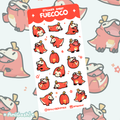 〖 Pokemon 〗Fuecoco Sticker Sheet