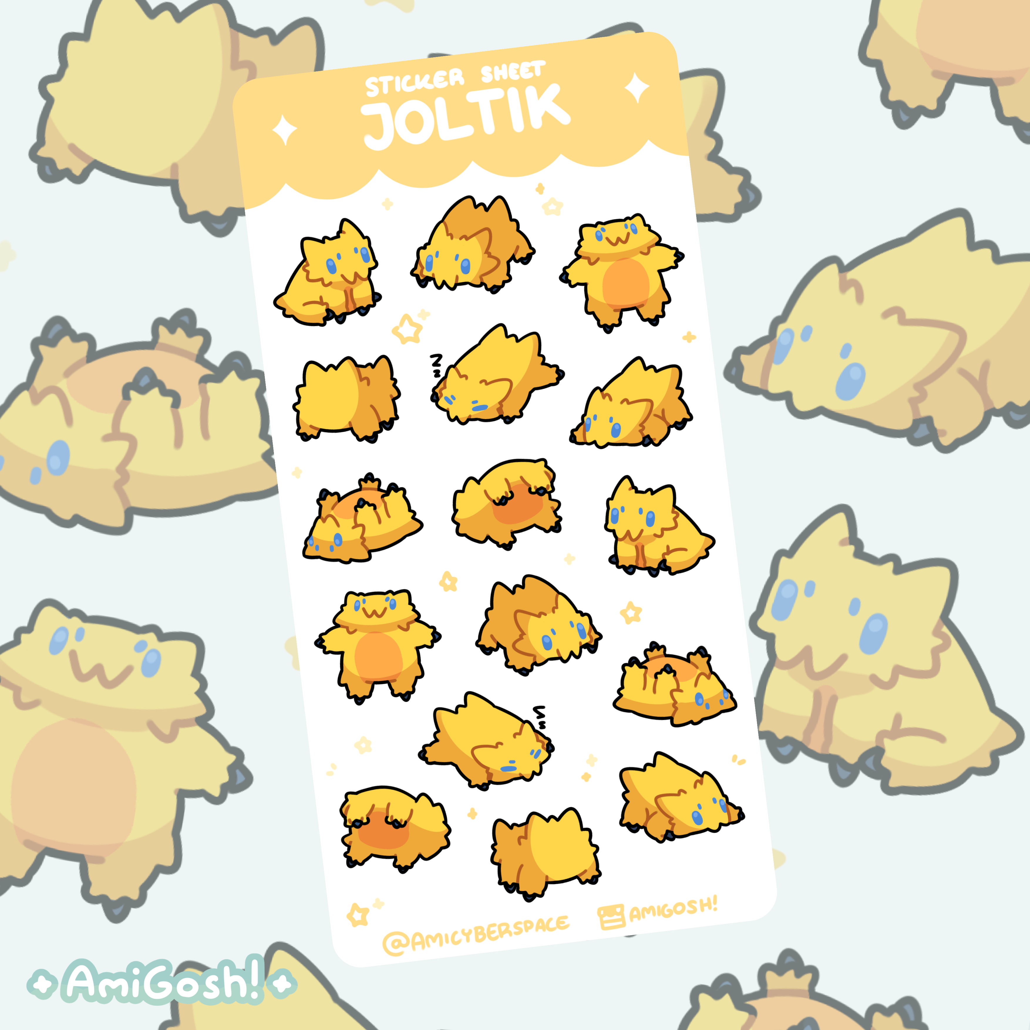 〖 Pokemon 〗Joltik Sticker Sheet
