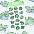 〖 Pokemon 〗Lotad Sticker Sheet