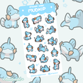 〖 Pokemon 〗Mudkip Sticker Sheet