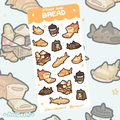 〖 Bread Sharks 〗Bread  Sharks Sticker Sheet