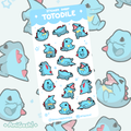 〖 Pokemon 〗Totodile Sticker Sheet