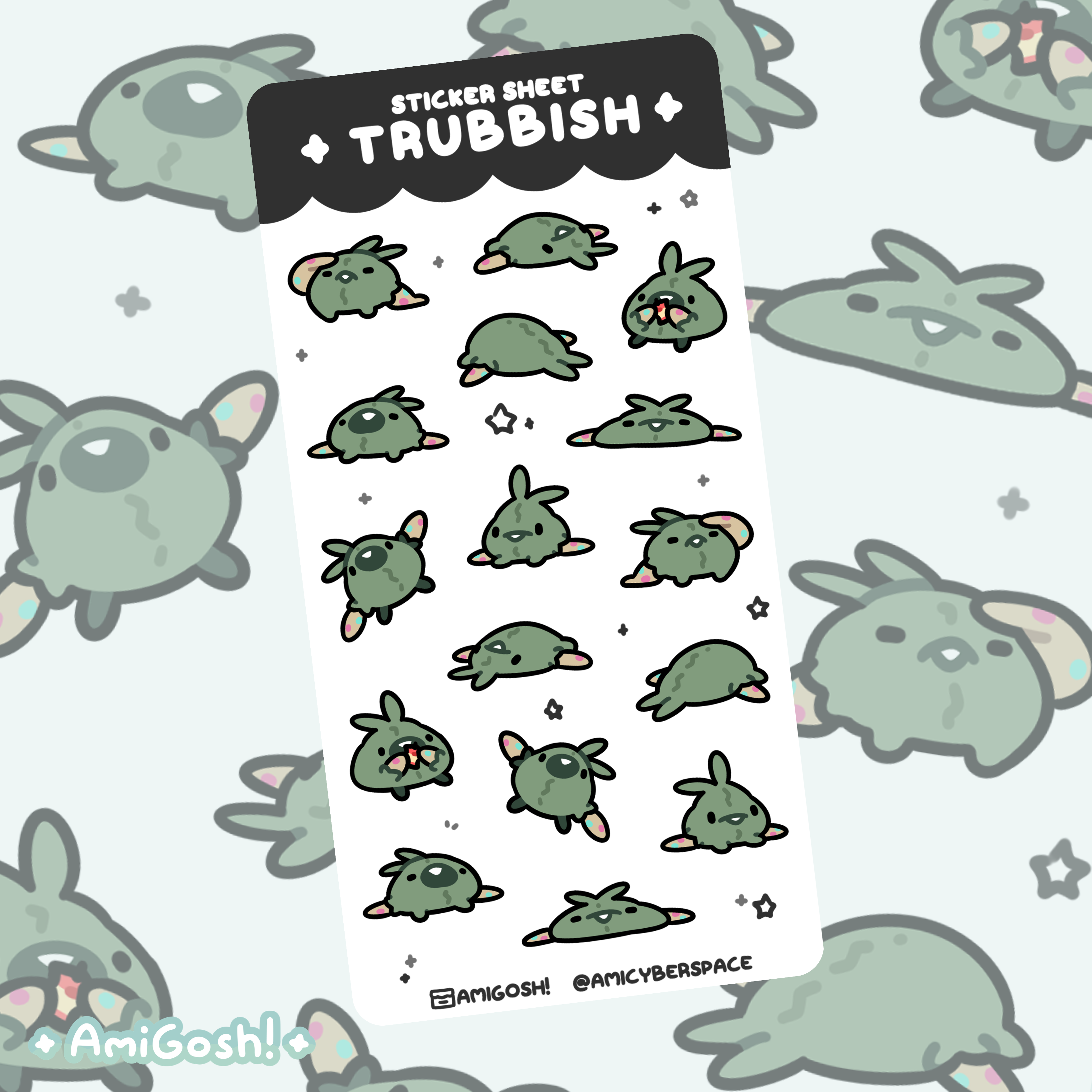 〖 Pokemon 〗Trubbish Sticker Sheet