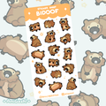 〖 Pokemon 〗Bidoof Sticker Sheet