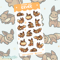 〖 Pokemon 〗Eevee Sticker Sheet