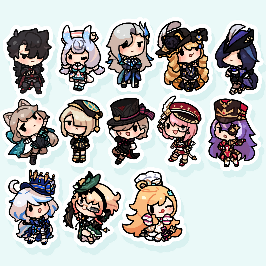 〖 Genshin 〗Fontaine Vinyl Stickers