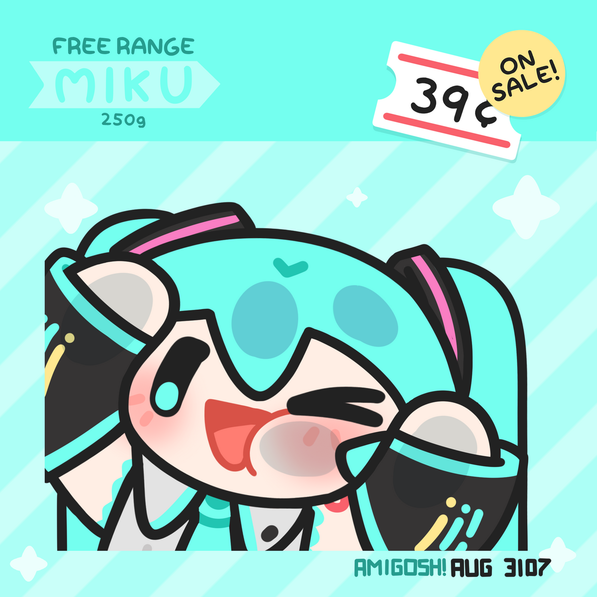 〖 Vocaloid 〗Miku Blister-Style Acrylic Keychain
