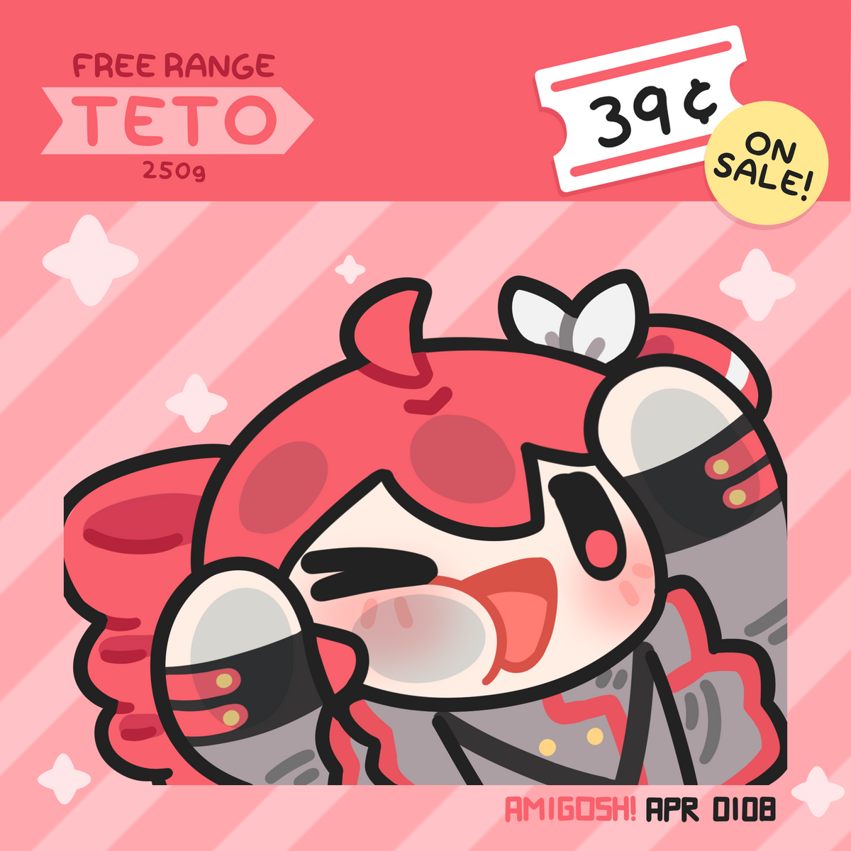 〖 Vocaloid 〗Teto Blister-Style Acrylic Keychain