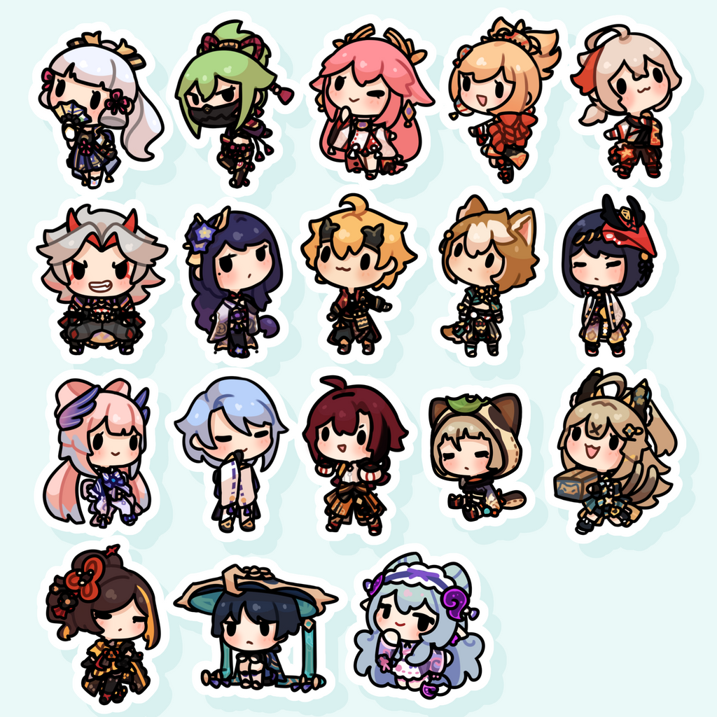 〖 Genshin 〗Inazuma Phone Charms!