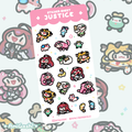 〖 Hololive EN 〗Justice Sticker Sheet